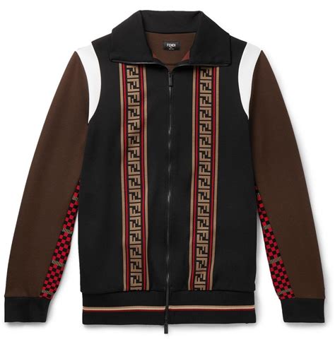 fendi logo track jacket